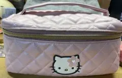 ハローキティ ５０周年 限定 キルティング バニティポーチ メイクポーチ