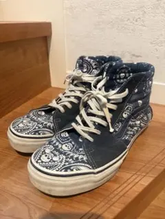 VANS Sk8-Hi バンダナ スカル ペイズリー ネイビー 28.5cm