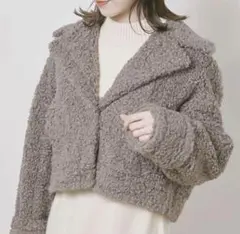 スナイデル SNIDEL ショート ボアジャケット コート