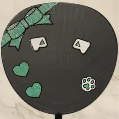 うちわデコパーツ グリーン セット