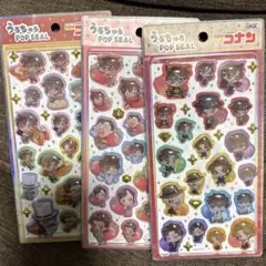 うるちゅるPOPシール　名探偵コナン　3種