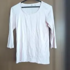 UNIQLO 長袖 カットソー ピンク Lサイズ ババシャツ