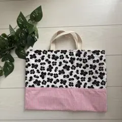 レッスンバッグ　絵本バッグ　トート　入園　入学　蝶々