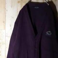 カーディガン　刺繍デザイン　ビンテージ　ゆるだぼ　レトロ　古着