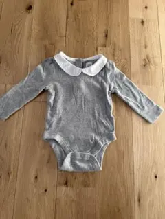 baby GAP グレー 襟付きロンパース 12-18ヶ月