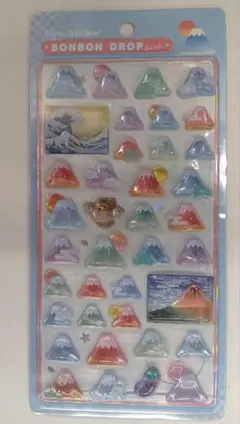【正規品】ボンボンドロップシール　和柄　富士山