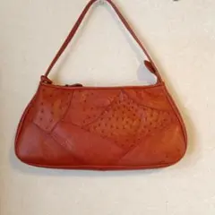 イビサ バッグ　 パッチワーク 　オーストリッチ　ショルダーバッグ　萌黄色様専用