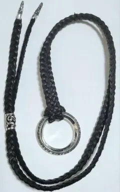 ノーブランド オーリング O ring チョーカー 鹿革 925 ディアスキン