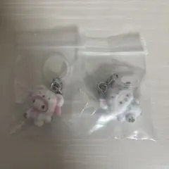 サンリオ　ふわふわスノー　めじるしアクセサリー　マイメロ　ポチャッコ