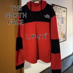 【THE NORTH FACE 】プルオーバーパーカー レッド ブラック Lのサムネイル