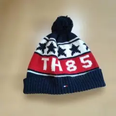 TOMMY HILFIGER ポンポン付きニット帽 M