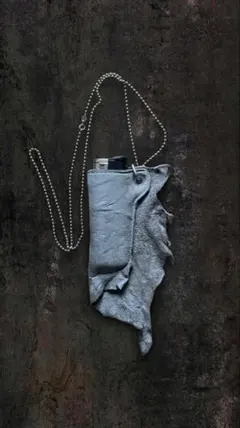 一点物 artisan 馬革 パッチワーク レザー スカート バムフラップ 黒 