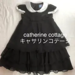 キャサリンコテージ　黒　シフォンドレス