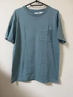 Champion M ブルー 半袖Tシャツ