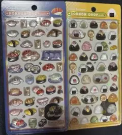 【国内流通正規品】ボンボンドロップシール 和柄　2枚セット　寿司 おにぎり
