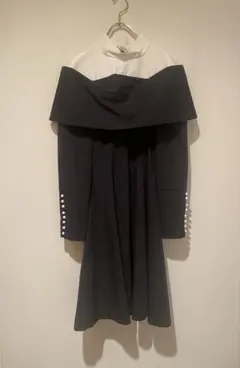 【ATELIER BOZ】ゴシック 十字架プリント 白黒 ワンピース【美品】 ATELIER BOZ】ゴシック 十字架プリント 白黒 ワンピース【美品