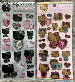 サンリオ　キラキララインストーンシール　キティ2種