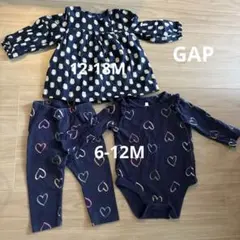 GAP ブラウス、ロンパース、レギンス3点セット 70〜80cm