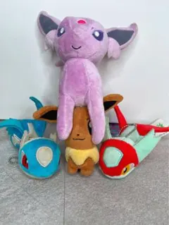 ポケモン エーフィ　リオル イーブイ　ミュウ　ブラッキー　くたくたたった ポケモン エーフィ リオル イーブイ ミュウ ブラッキー くたくたたった