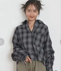 【美品】ラブトキシック チェックシャツ　140㎝