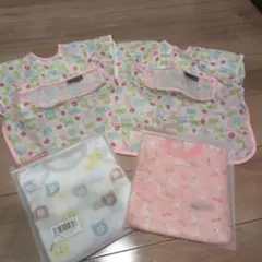 動物柄お食事エプロン4枚セット