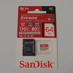 SanDisk Extreme microSDXC UHS-Iカード 64GB