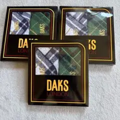 DAKS チェック柄ハンカチ 2枚入り3セット