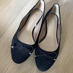 リボン フラットシューズ