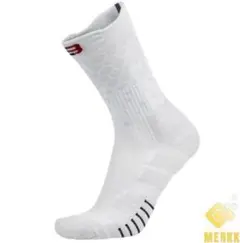 2足セット　波ホワイト　24cm27cm　スポーツソックス　ミニバス バッソク