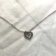 ヨンドシー　中古　ネックレス　オープンハート　シルバー　925