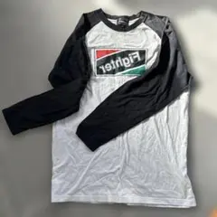 ロゴ長袖カットソー 3L 古着