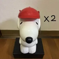 希少 スヌーピー オラフ 陶器製 貯金箱 - メルカリ