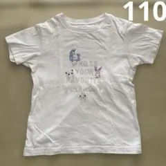 ポケモン　ユニクロ　半袖　tシャツ 110 薄ピンク　中古　記名なし