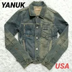 YANUK ヤヌーク　Gジャン　デニムジャケット ダメージ　USA　レディース