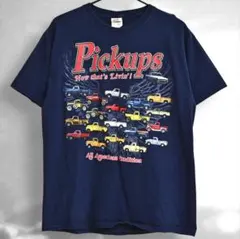 c*o様 00s フルーツオブザルーム　ピックアップトラック Tシャツ　ネイビー