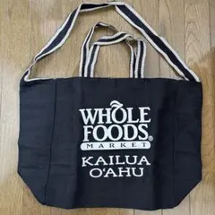 WHOLE FOODS MARKET カイルア限定 エコバッグブラック美品！のサムネイル