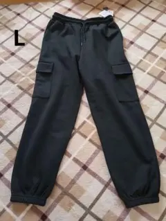 新品未使用 しまむら DBカーゴパンツ ブラック L