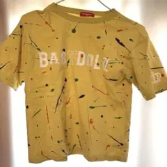 新品未使用 BABYDOLL ペンキ柄Tシャツ 胸のところにロゴ
