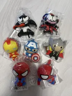 マーベル ラバーマスコットキーホルダー 7個セット