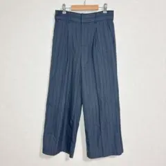 THESHOP TK ワイド パンツ ストライプ きれいめ オフィス a1763