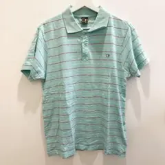 90s Ocean Pacific ポロシャツ ボーダー グリーン L