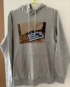 DIESEL グレー プリントパーカー