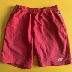 hana素人の断捨離様専用 YONEX 赤 ユニハーフパンツ ポケット付き