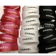 CHANELリボン　グラデピンクセット