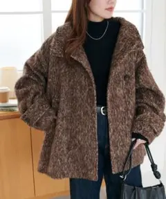 【新品未使用】 DISCOAT ヘリンボーン ダブルブレストコート