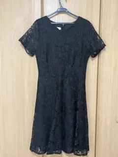 パーティードレス 黒 レース