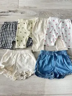 女の子ボトムス6点セット 80cm