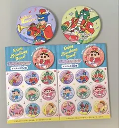 【匿名配送】クレヨンしんちゃん 缶バッジ2点セット