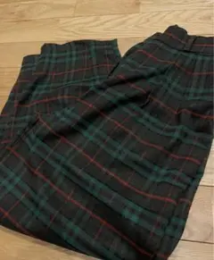 チェックワイドスラックス