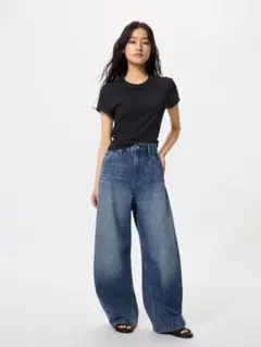 UNIQLO バギーカーブジーンズ/丈短め